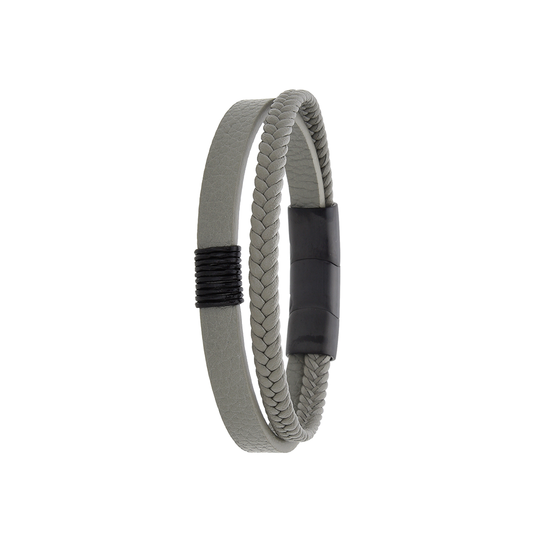 Polo Exchange Men Bracelet ST46-DSC0149 Grey - Medaid