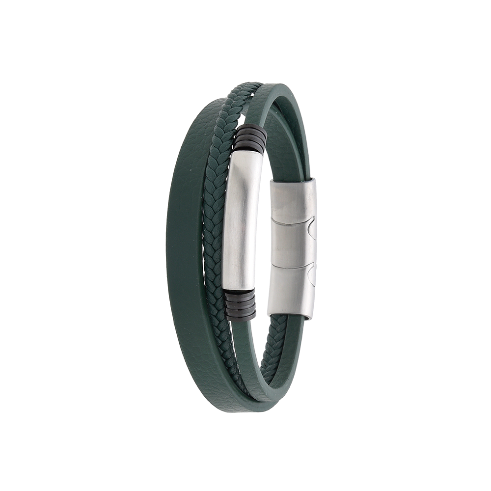 Polo Exchange Men Bracelet ST46-DSC0175 Green - Medaid