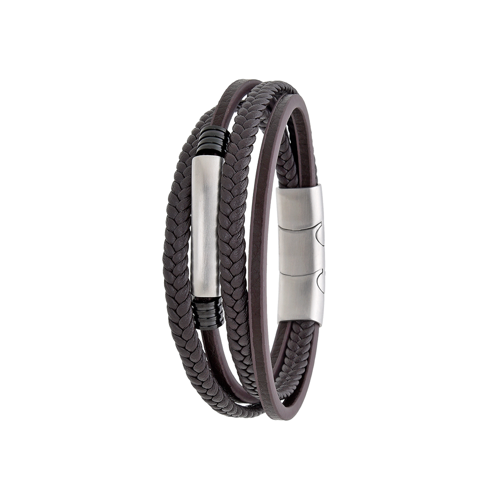 Polo Exchange Men Bracelet ST46-DSC0137 Coffee - Medaid