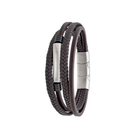 Polo Exchange Men Bracelet ST46-DSC0137 Coffee - Medaid