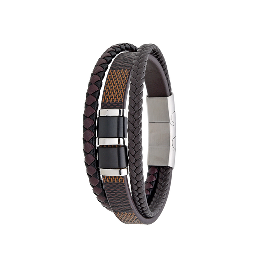 Polo Exchange Men Bracelet ST46-DSC0135 Coffee - Medaid