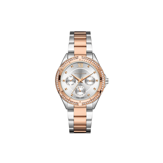 Polo Exchange Two Tone Watch For Her PXW462-02 - Medaid