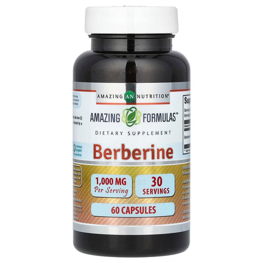 Amazing Nutrition, Berberine, 1,000 mg, 60 Capsules - Medaid