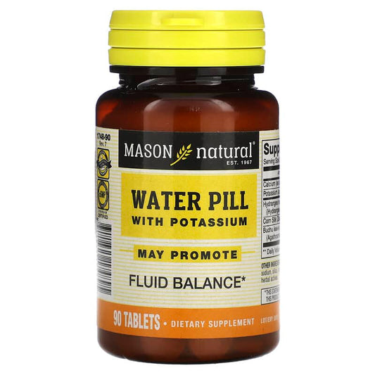 Mason Natural, Water Pill with Potassium, 90 Tablets - Medaid