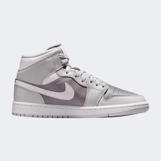 Nike Air Jordan 1 Mid Women Lifestyle Shoes Photon Dust/Grey - Medaid