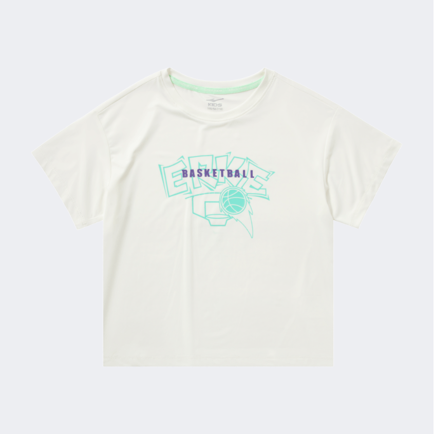 Erke Crewneck Kids-Boys Lifestyle T-Shirt White - Medaid International