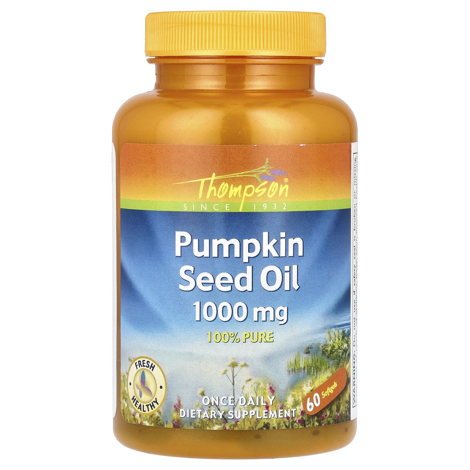Thompson, Pumpkin Seed Oil, 1,000 mg, 60 Softgels - Medaid