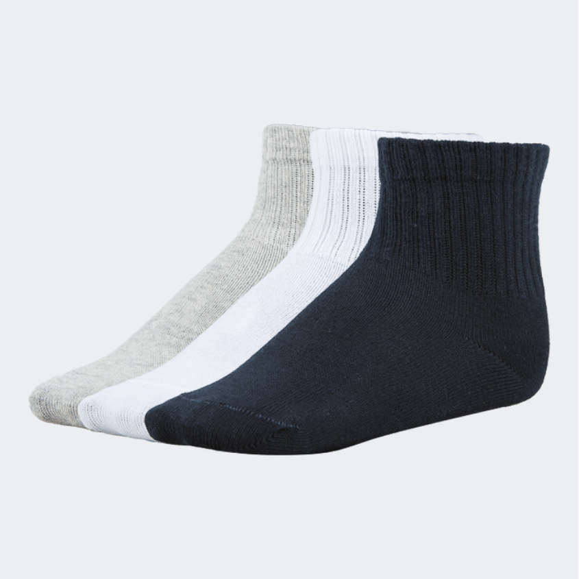 Top Ten Soft Kids Lifestyle Socks Black/White/Grey - Medaid
