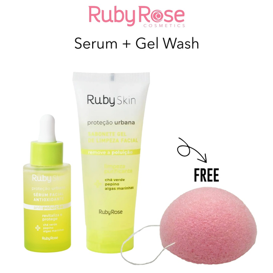 Ruby rose Skin Serum + Gel wash + FREE sponge - Medaid
