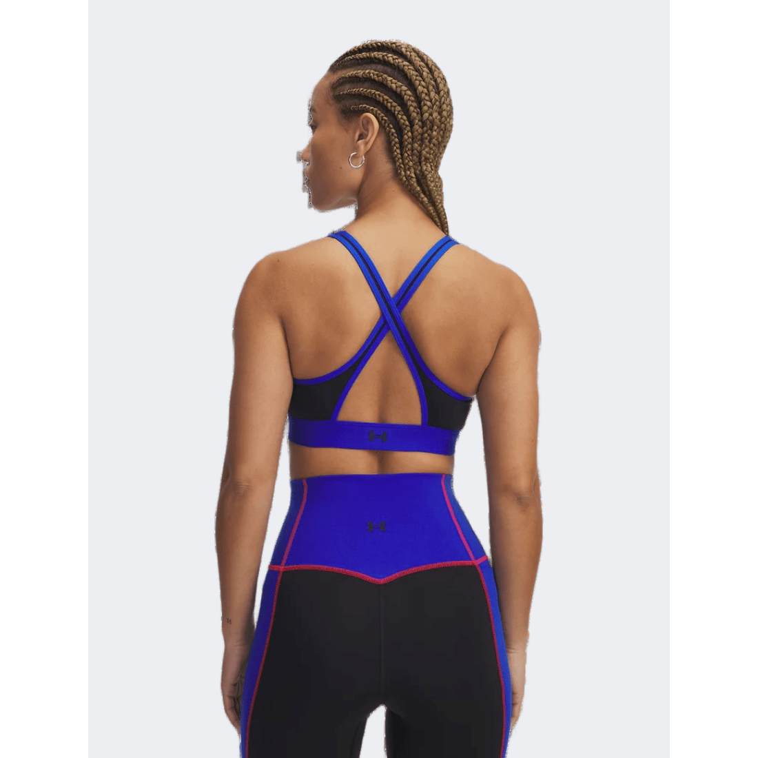 Under Armour Project Rock Women Training Bra Black/Team Royal - Medaid