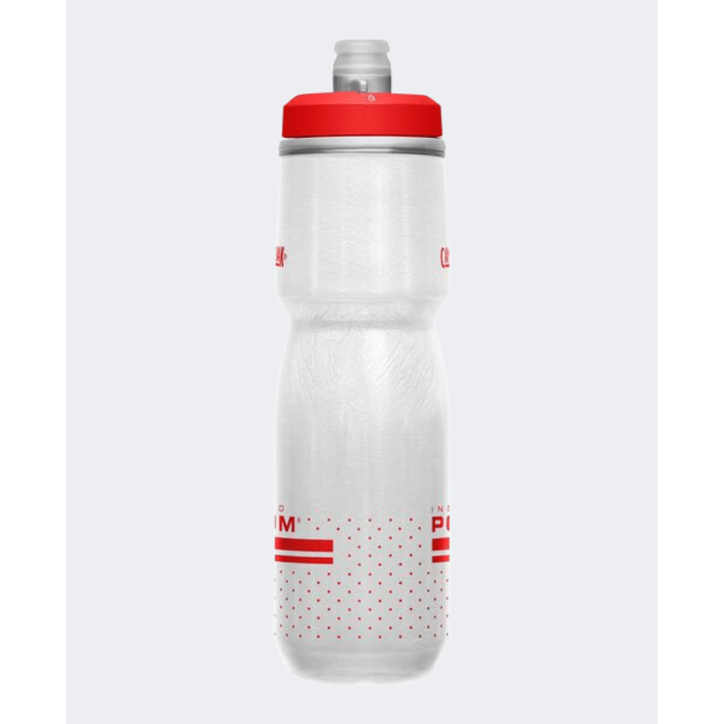 Camelbak Podium Chill 24 Oz Biking Bottle Fiery Red/White - Medaid