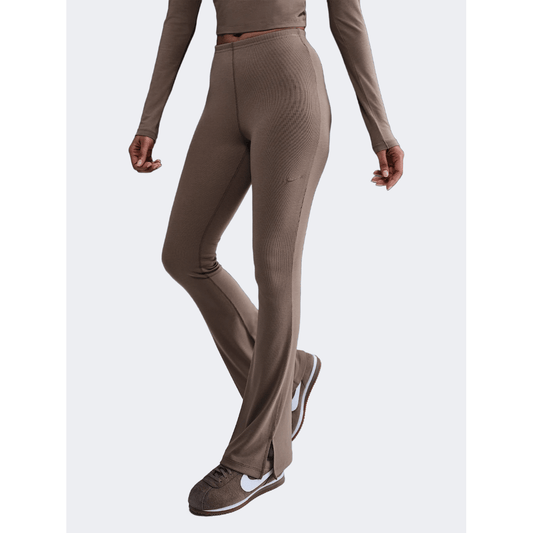 Nike Sportswear Chill Knit Women Lifestyle Tight Mink Brown - Medaid