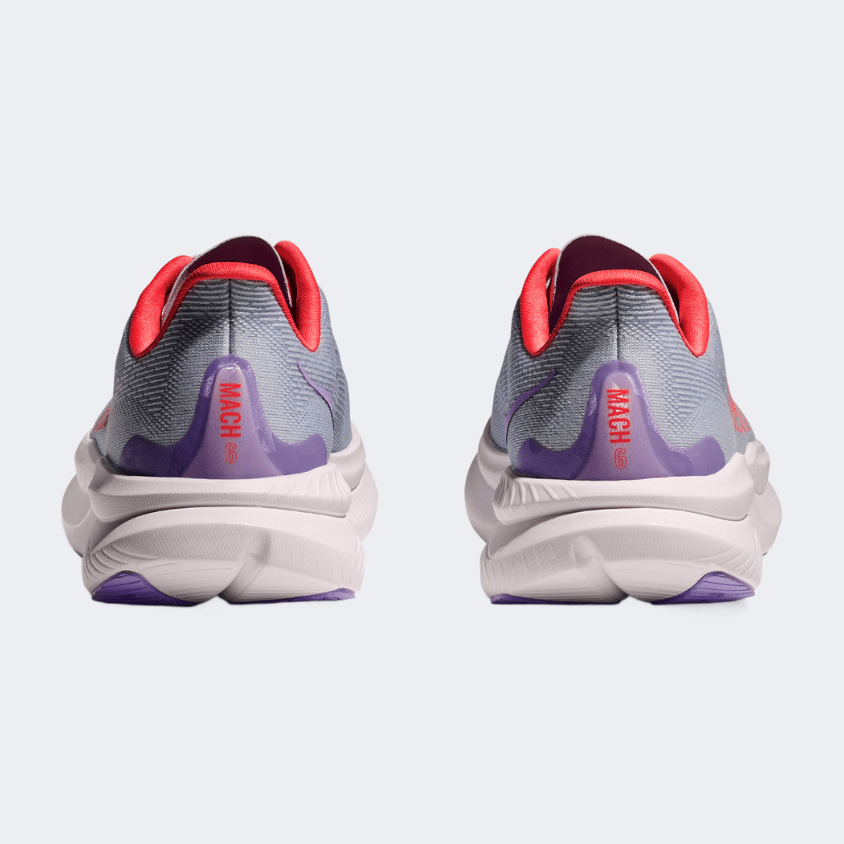 Hoka Mach 6 Women Running Shoes Grey/Red - Medaid International