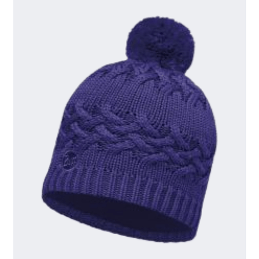 Buff Knitted And Polar Women Lifestyle Beanie Blue - Medaid International