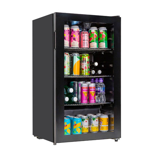 Russell Hobbs Freestanding Bottles Cooler Fridge, Black - Medaid