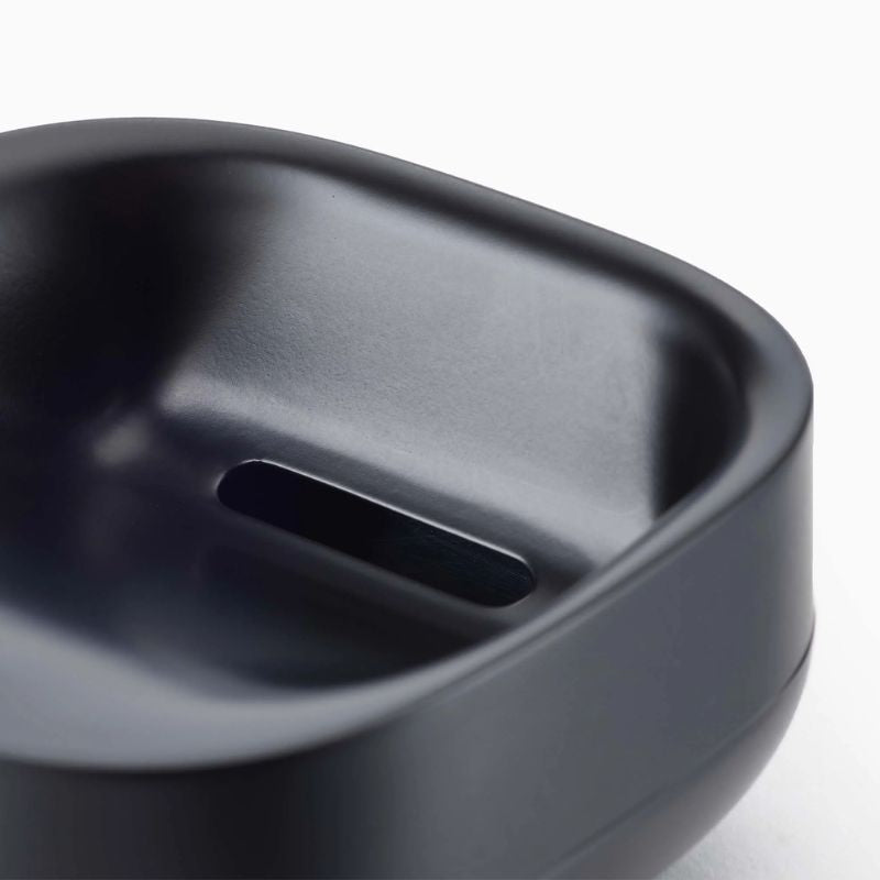 Joseph Joseph Slim™ Compact Matt Black Soap Dish - Medaid