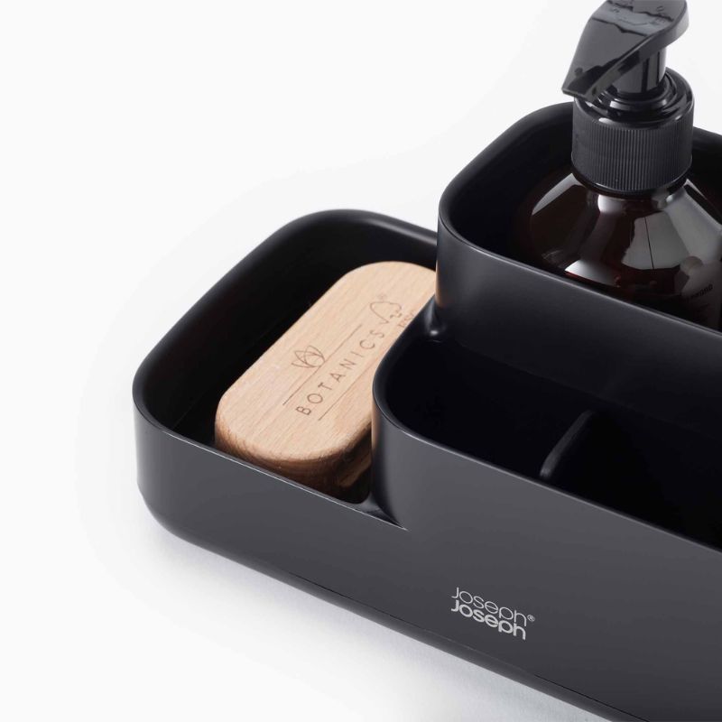 Joseph Joseph EasyStore™ Matt Black Bathroom Storage Caddy - Medaid