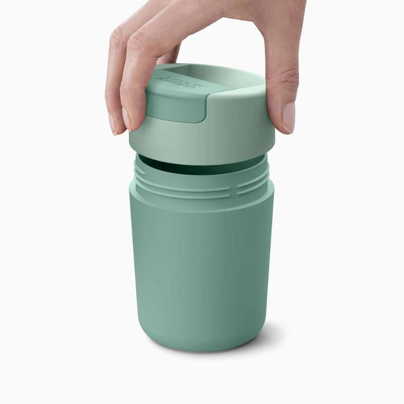 Joseph Joseph Sipp™ Travel Mug with Hygienic Lid 340ml Green - Medaid