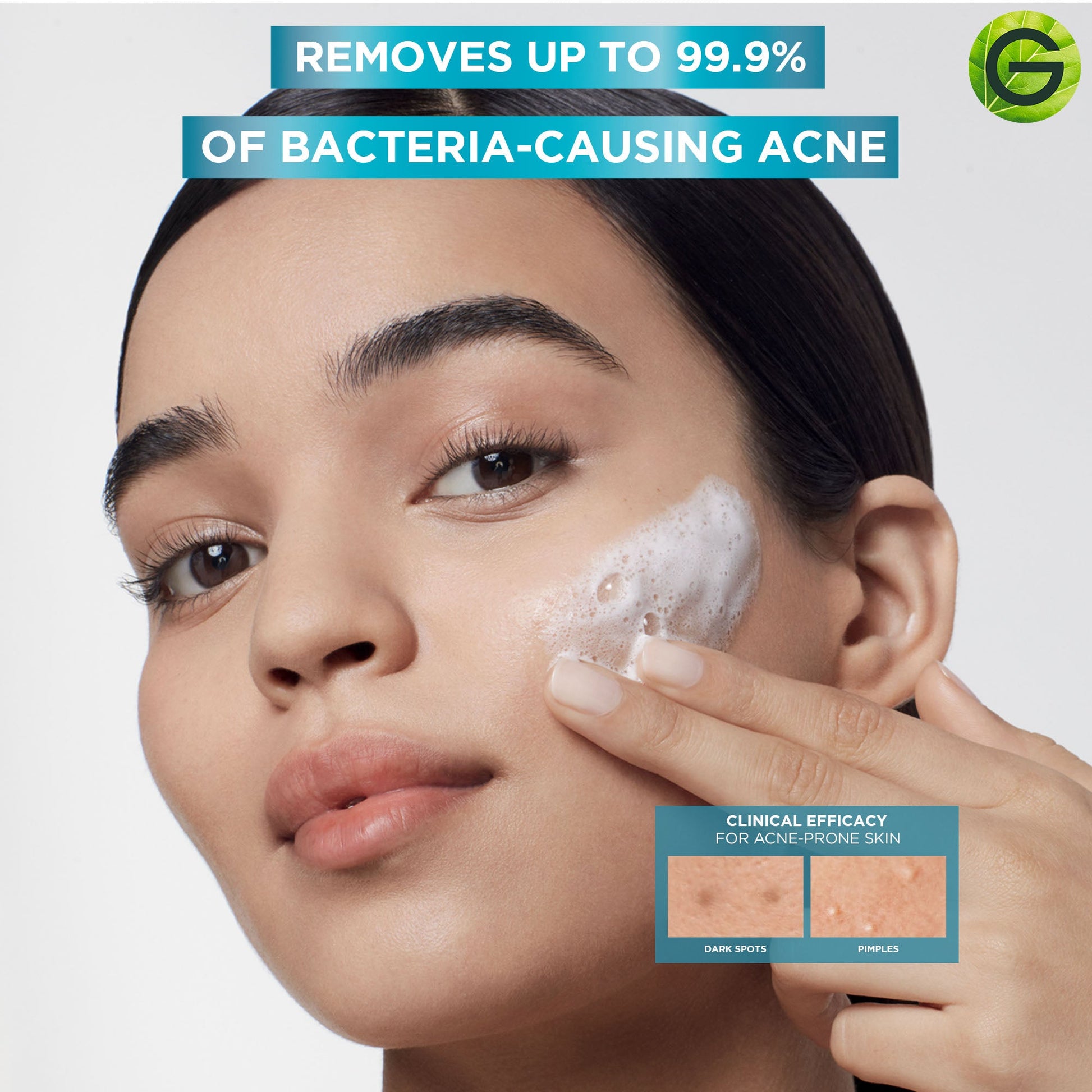 Garnier Fast Clear [2%] Salicylic Acid & Vitamin C - 3-in-1 Anti-Acne Exfoliating Wash 150ml - Medaid