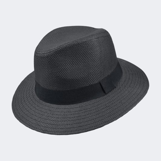 Stamion Fedora With Ribbon &#206;œen Men Beach Hat Black - Medaid