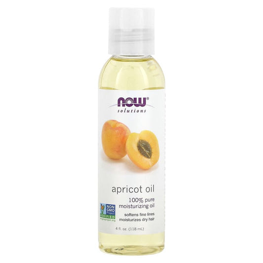 NOW Foods, Solutions, Apricot Oil, 4 fl oz (118 ml) - Medaid
