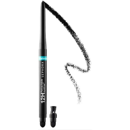 Sephora Collection Waterproof 12hr Retractable Eyeliner Pencil 01-matte Black - Medaid