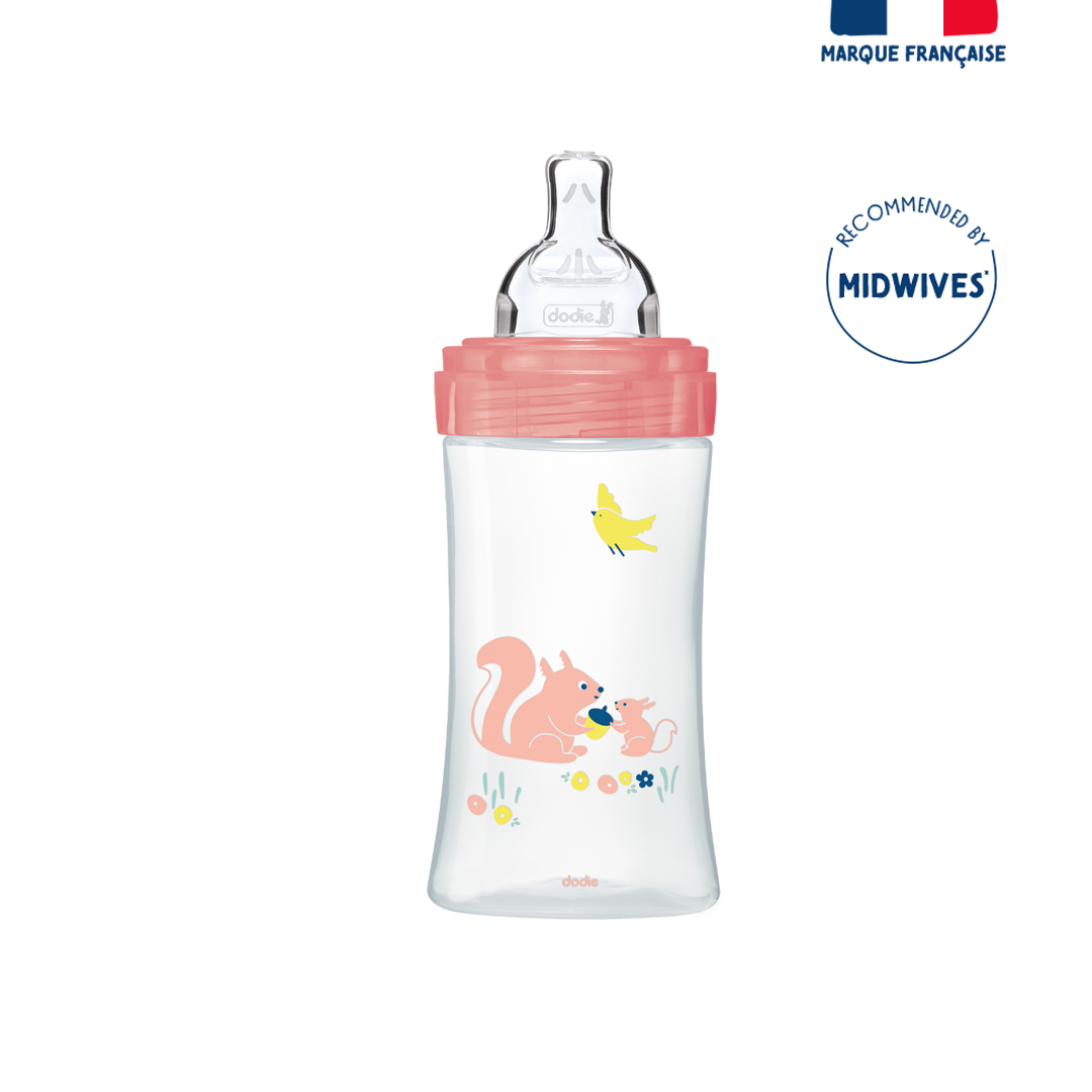 Dodie Bottle Sensation+ Anti-Colic Garden 0-6 Months Flat Teat - Medaid