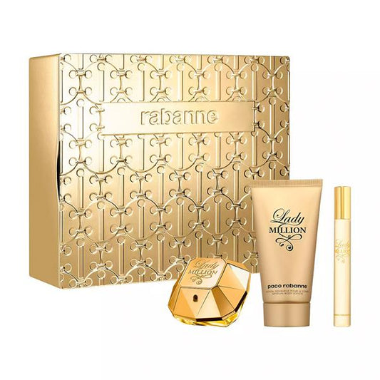 PACO RABANNE LADY 1 MILLION 3 PIECES SET - Medaid