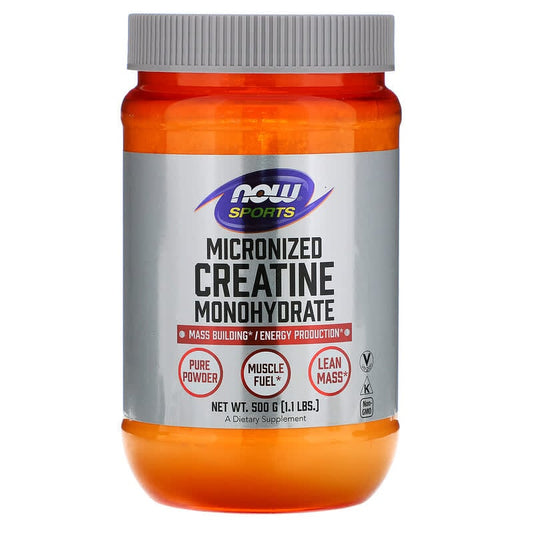 NOW Foods, Sports, Micronized Creatine Monohydrate, 500 g - Medaid