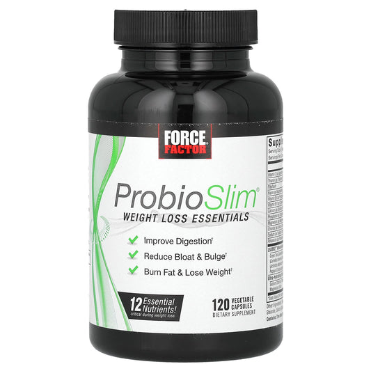Force Factor, ProbioSlim, Weight Loss Essentials, 120 Vegetable Capsules - Medaid