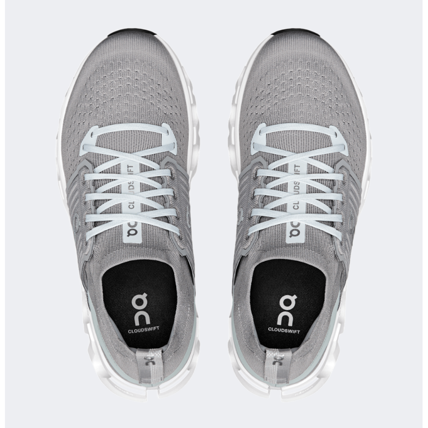 On Cloudswift 4 Men Running Shoes Alloy/Glacier - Medaid