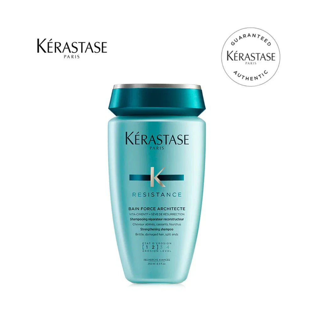 Resistance Bain Force Architecte Strengthening Shampoo - Brittle, Damaged Hair - Split Ends - Medaid International