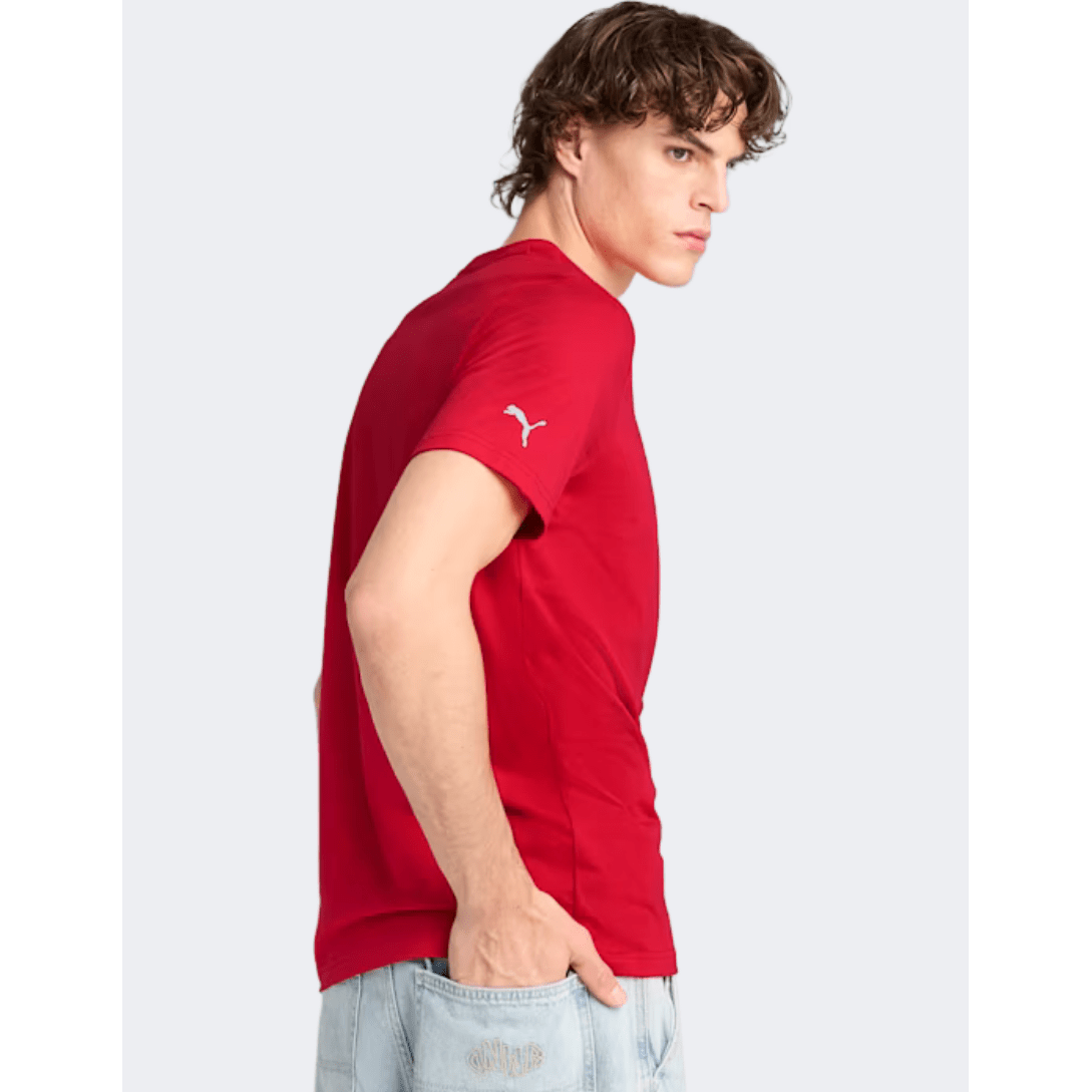 Puma Scuderia Ferrari Race Tonal Big Shield Men Lifestyle T-Shirt Red - Medaid