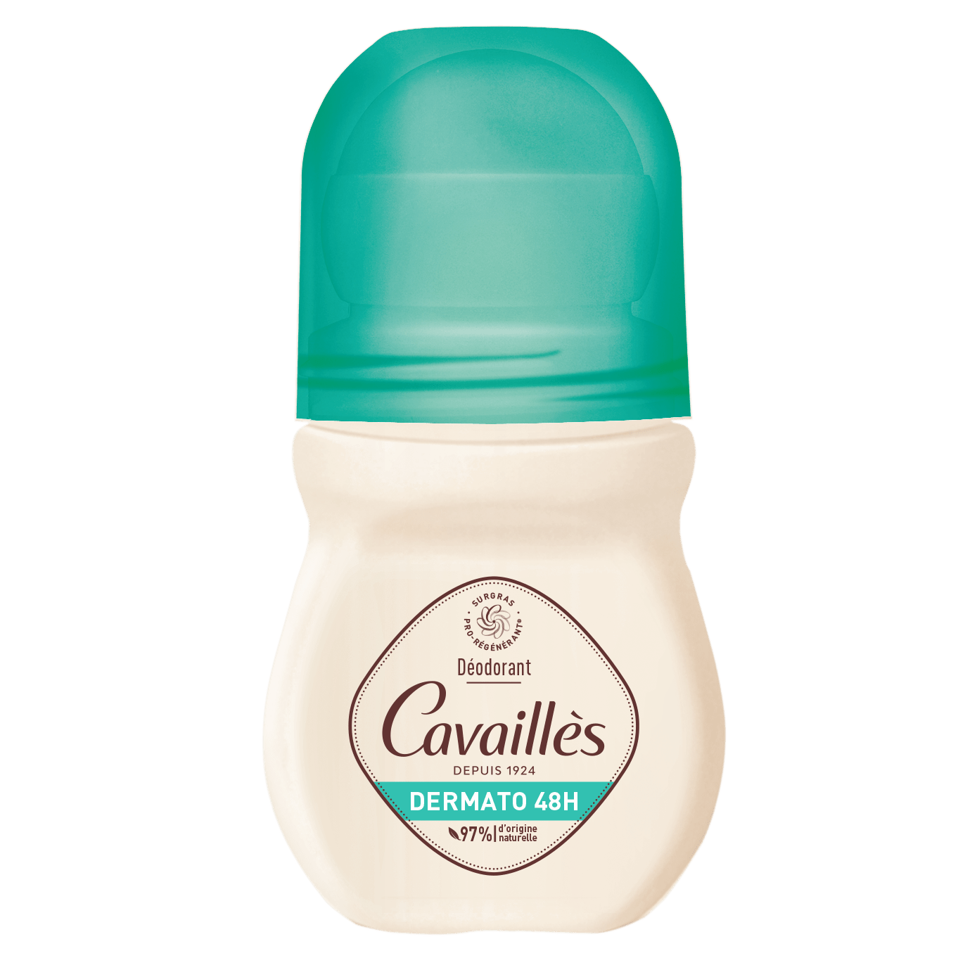 Rogé Cavaillès Dermato Deodorant Anti-odors 48h Roll On, Free Aluminium - 50 ml - Medaid