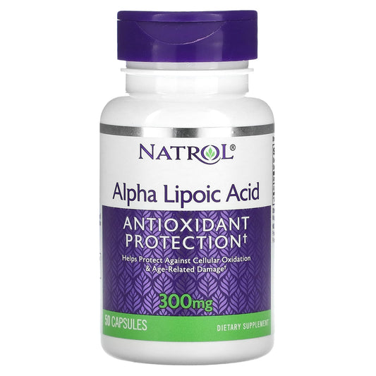 Natrol, Alpha Lipoic Acid, 300 mg, 50 Capsules - Medaid