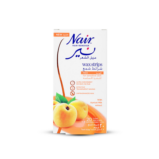 Nair Face Wax Strips Apricot 20S - Medaid