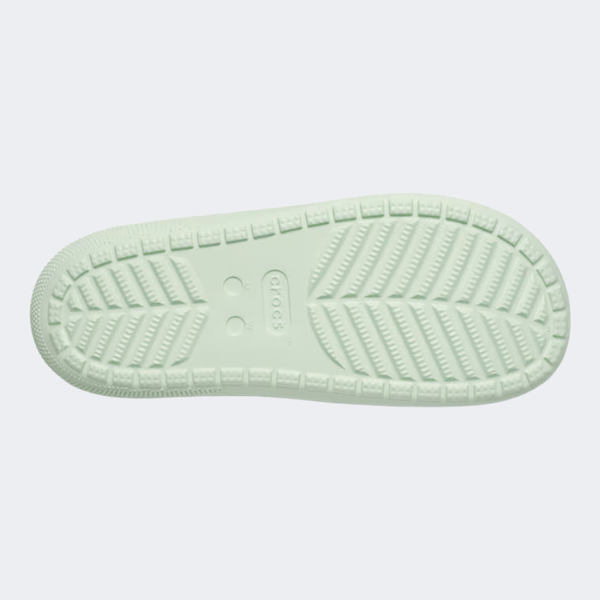 Crocs Classic Floral Cut Out Unisex Lifestyle Slippers Jade Tint - Medaid