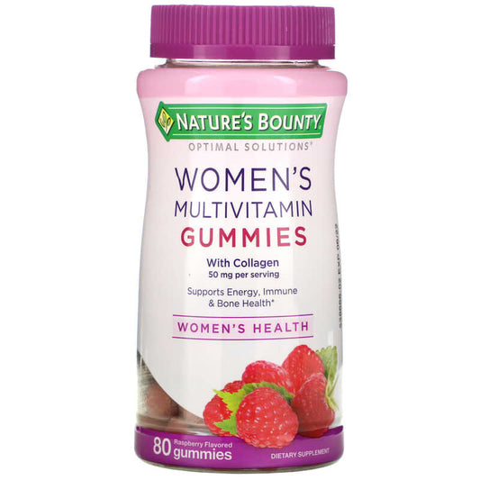 Nature's Bounty, Optimal Solutions, Women's Multivitamin Gummies, Raspberry, 80 Gummies - Medaid