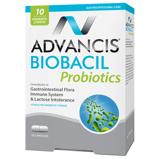 BIOBACIL - Probiotic Tablets 20 Capsules - Medaid