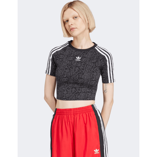 Adidas Snake Women Original T-Shirt Black/Multicolor - Medaid