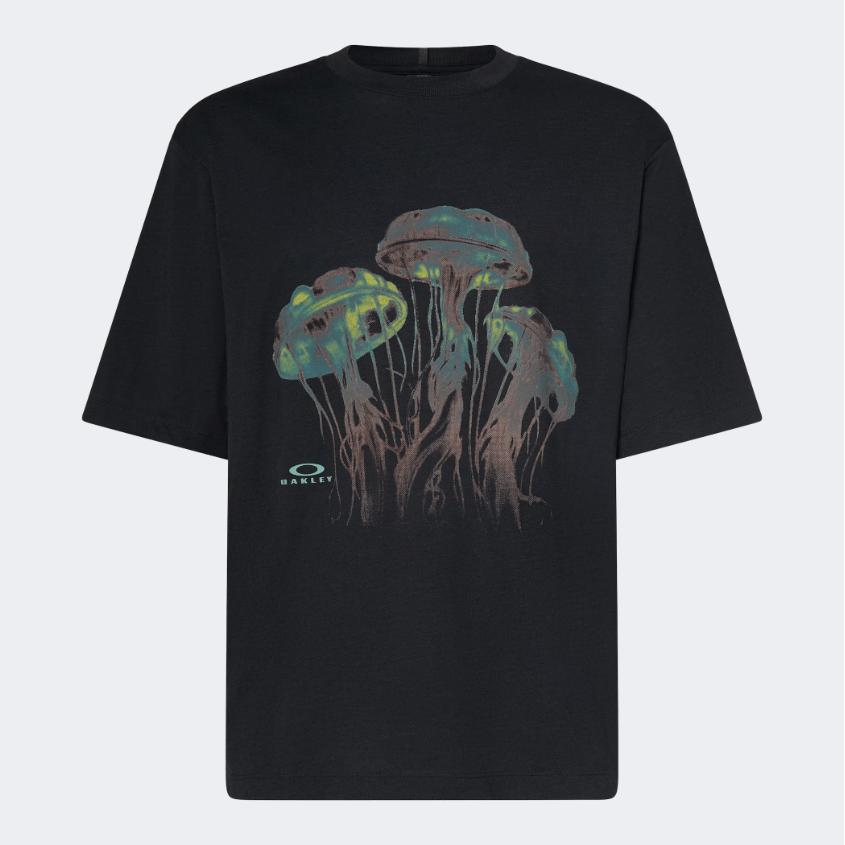 Oakley Jellyfish Men Lifestyle T-Shirt Blackout - Medaid