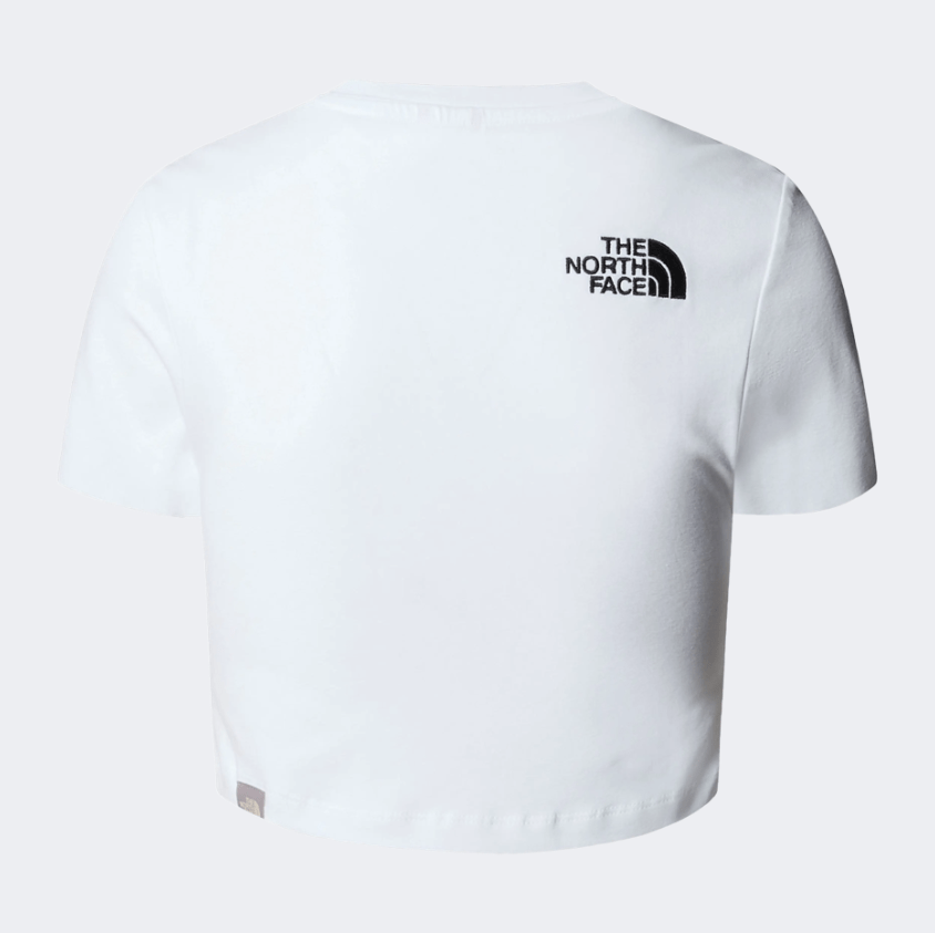 The North Face Essential Cropped Slim Women Lifestyle T-Shirt White - Medaid International