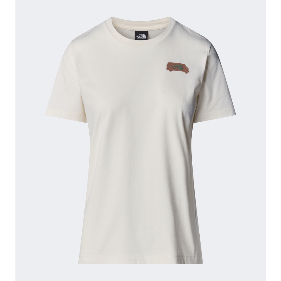 The North Face Outdoor Graphic Women Lifestyle T-Shirt White Dune - Medaid