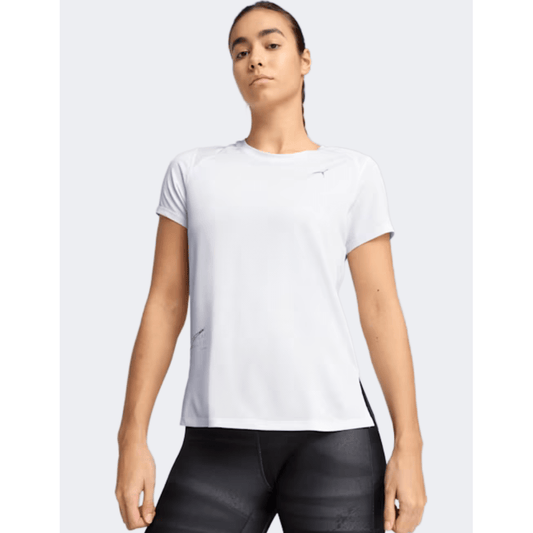 Puma Mesh Women Running T-Shirt White - Medaid
