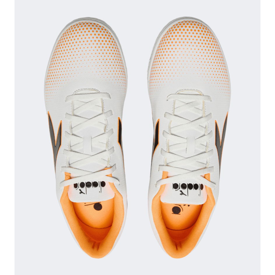 Diadora Pichichi 7 Tfr Men Football Shoes White/Orange Fluo - Medaid International
