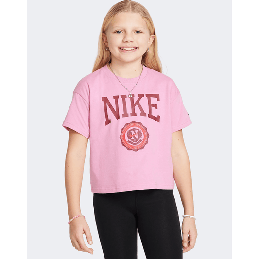 Nike Sportswear Graphic Star Girls Lifestyle T-Shirt Magic Flamingo - Medaid