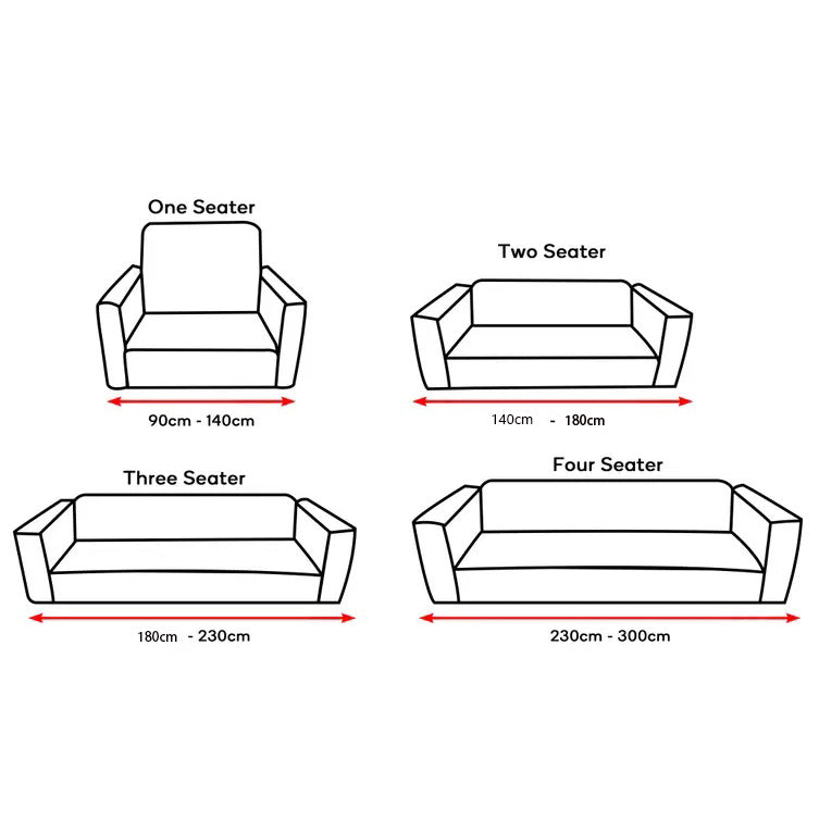 3 Seater Decorative Stretch Sofa Slipcover with Elastic Bottom - Medaid