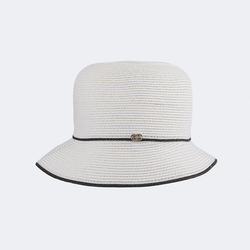 Oil And Gaz Stylish Women Beach Cordobes Hat White - Medaid