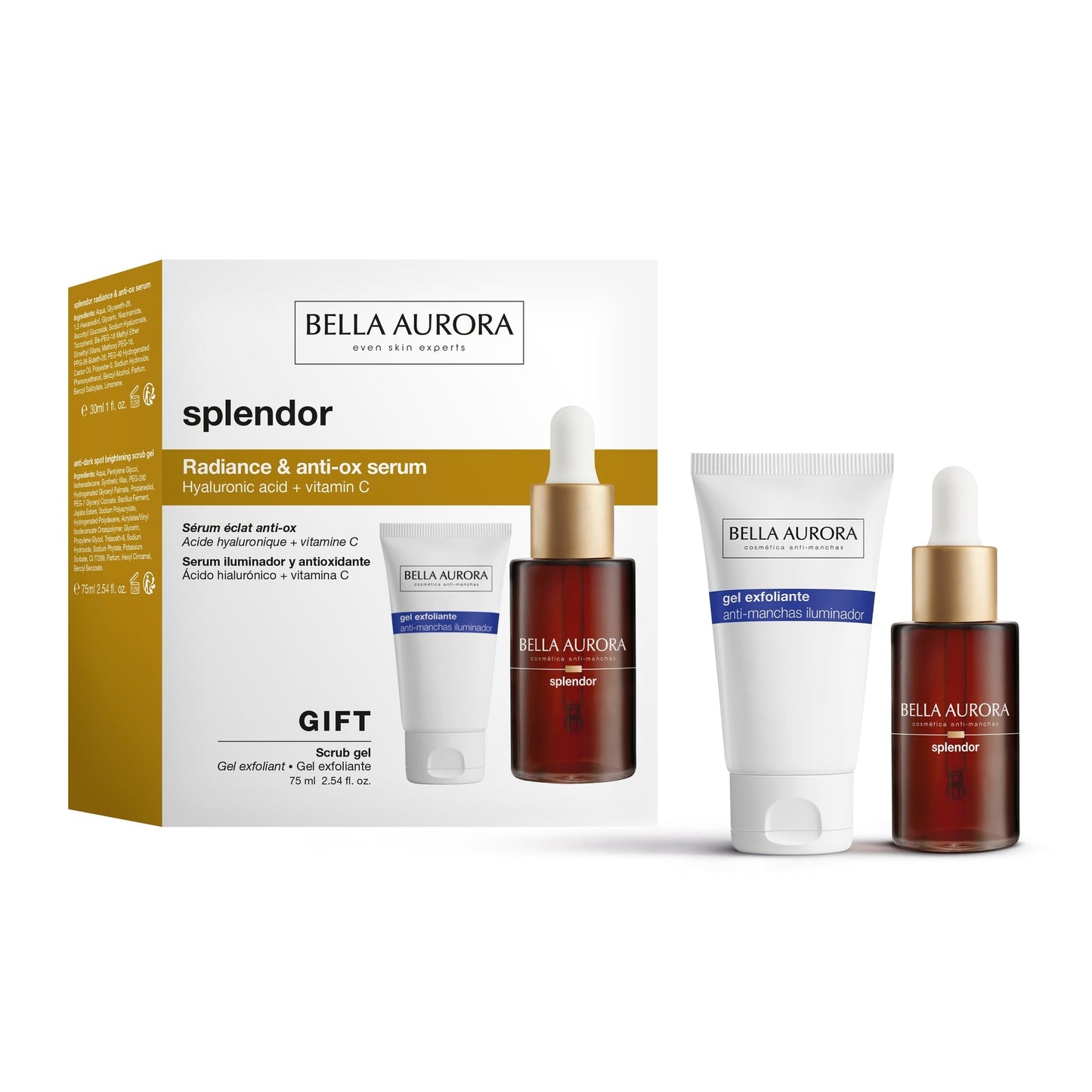 PACK ANTI-AGE SPLENDOR DROPPER + FREE SCRUB GEL - Medaid