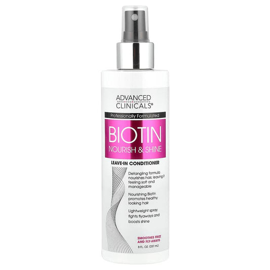 Advanced Clinicals, Biotin, Leave-In Conditioner 237 ml - Medaid